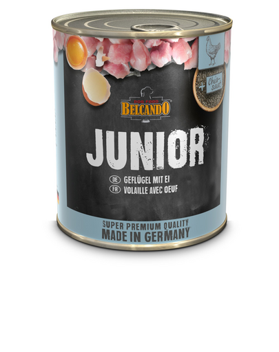 Super Premium Junior Drób, jajka dla szczeniąt 6 x 800 g