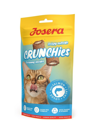 JOSERA Crunchies with Salmon 60 g ropogós falatok lazaccal macskák számára