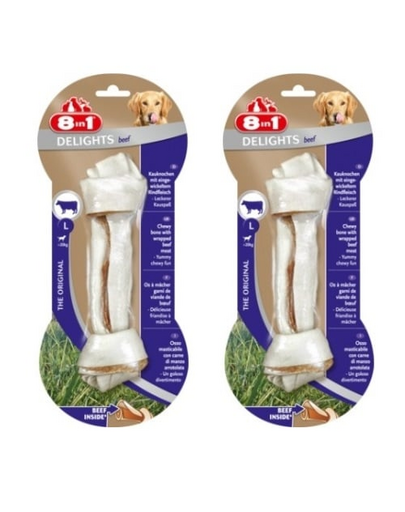 8IN1 Jutalomfalat Beef Delights Bone L 2db.