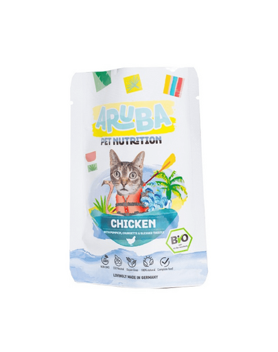 Cat Organic Kurczak z dynią, cukinią i ostropestem plamistym 70 g