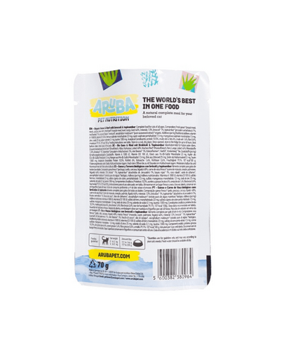 ARUBA Cat Organic Gęś i wołowina z brokułami i topinamburem 70 g