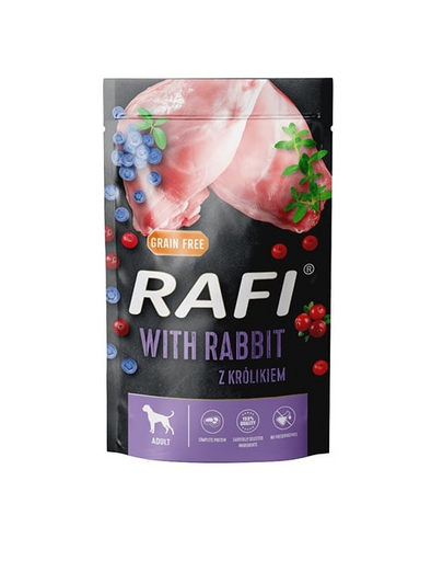 RAFI z królikiem, borówką i żurawiną dla psa 500 g