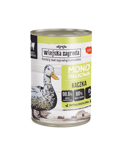 Kaczka monobiałkowa mokra karma dla kota 400g