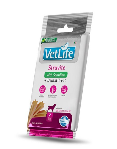 FARMINA Vet Life Dental Treat Struvite Medium/Maxi 100 g (7 db) fogápoló jutalom közepes és nagy kutyák számára