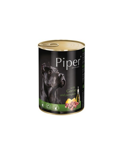 PIPER z dziczyzną i z dynią 400 g mokra karma dla dorosłych psów