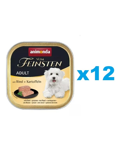 ANIMONDA Vom Feinsten Adult wołowina i ziemniak 12x150 g
