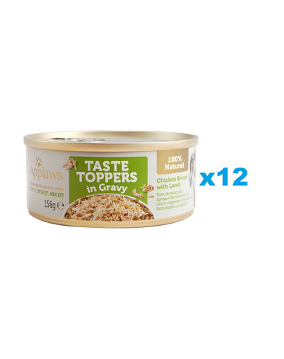 APPLAWS Taste Topper Pierś z kurczaka z jagnięciną w sosie 12x156 g