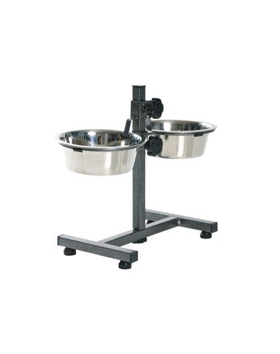 Stojak Regulowany Z Miskami 2X1.8 l