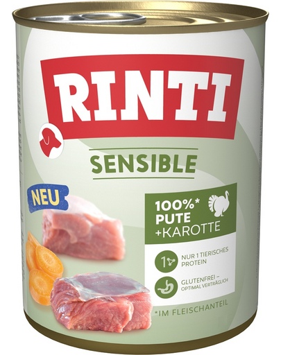 RINTI Sensible Pulyka sárgarépával 800 g