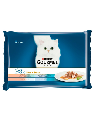 Perle Duet Rybny 4x85g mokra karma dla kotów