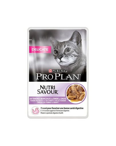 PRO PLAN Delicate Indyk 26 x 85 g dla kotów z wrażliwym układem pokarmowym