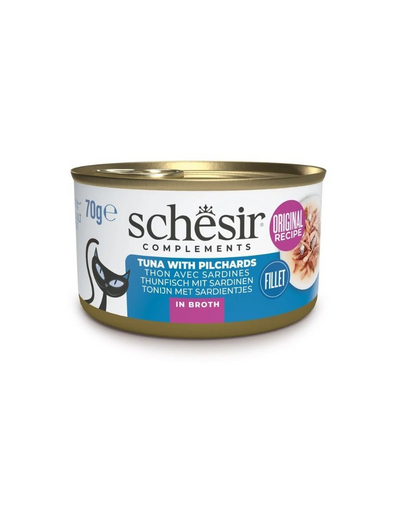 SCHESIR Tonhal szardíniával húslevesben macskáknak 70 g