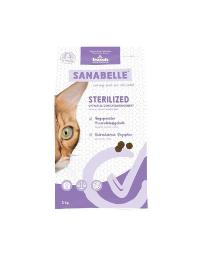 SANABELLE Sterilized 2 kg ivart sterilizált macskáknak
