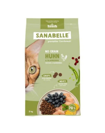 SANABELLE No Grain Csirke 2 kg gabonamentes macskaeledel