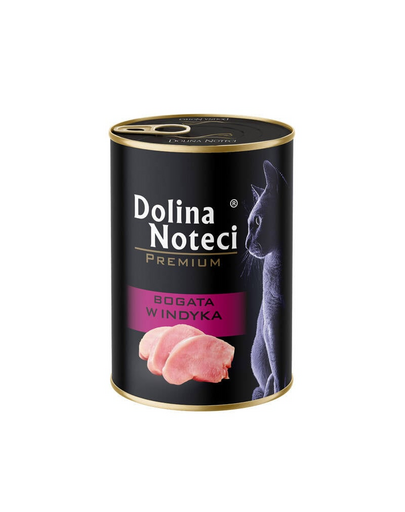 Premium Bogata w indyka dla kota 400 g