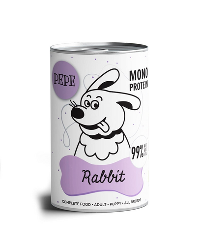 PAKA ZWIERZAKA PEPE Rabbit (nyúl) 800g monoproteinás táplálék