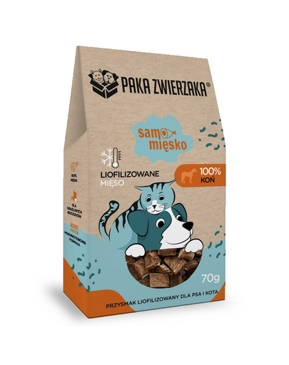 PAKA ZWIERZAKA Samo hús Kanca liofilizált hús kutyáknak és macskáknak 70 g
