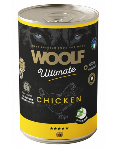 WOOLF Ultimate Adult Dog Chicken with Sage 400g nedves táplálék csirkével és zsályával kutyák számára