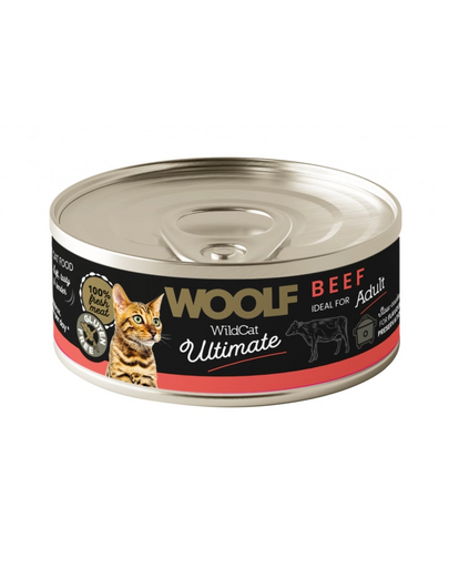 WOOLF Wild Cat Ultimate Beef Pate 85g marhahúsos pástétom macskák számára
