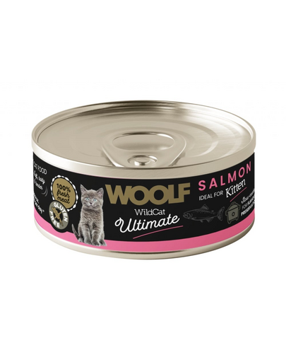WOOLF Wild Cat Ultimate Kitten Salmon Pate 85g lazacspaté kölyökkutyáknak