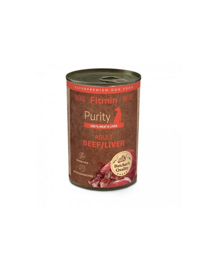 FITMIN Purity Adult Dog Beef with liver 400g marhahús májjal kutyáknak