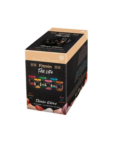 FITMIN For Life Freeze dried Multipack Mix ízek 6x30 g fagyasztva szárított jutalom kutyák és macskák számára
