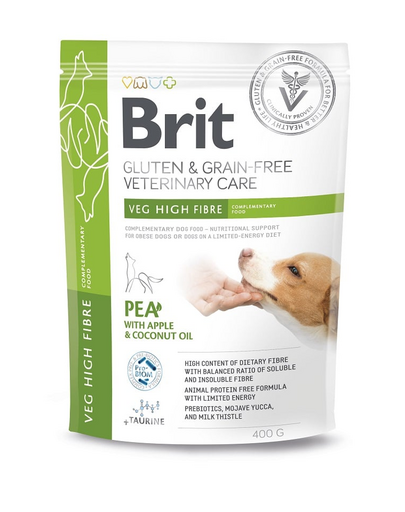 Veterinary Care Gluten and Grain Free Veg High Fibre 400g wegetariańska uzupełniająca karma dla psów
