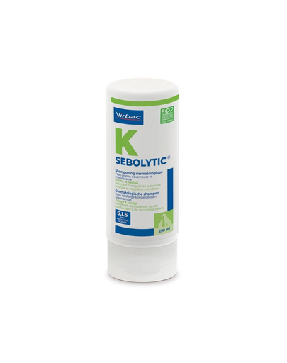 VIRBAC Sebolytic Bőrgyógyászati sampon zsíros, korpás bőrre 250 ml