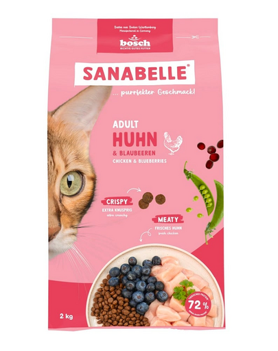 SANABELLE Adult Csirke 2 kg felnőtt macskák számára
