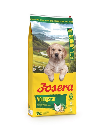 JOSERA YoungStar 12,5kg gabonamentes kutyatáp csirkével és burgonyával