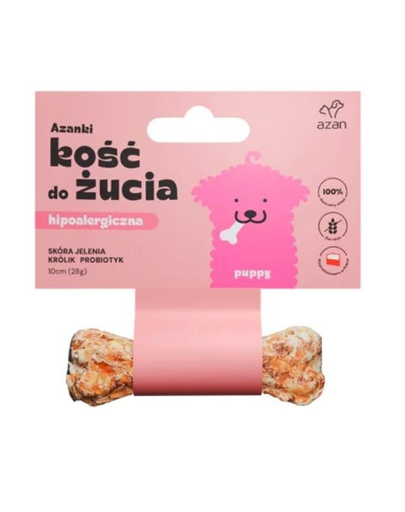Kość ze skóry jelenia dla szczeniaka Puppy 10cm