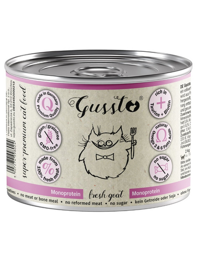 GUSSTO Cat Fresh Goat nedves kaja macskáknak kecskével 200g