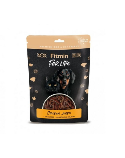FITMIN For Life Chicken Jerky Szárított csirke kutyák és macskák számára 70 g