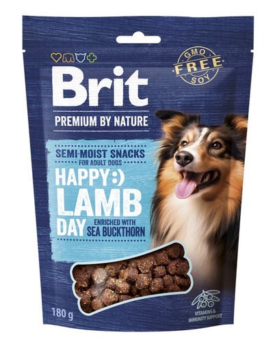 BRIT Premium Dog Semi-moist Snack Lamb 180 g félpuha jutalom kutyáknak