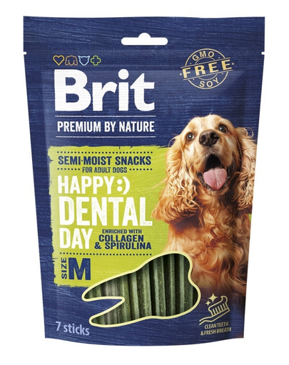 BRIT Premium Dog Dental Semi-moist Snack M 180 g dentális jutalomfalat kis- és közepes testű kutyáknak