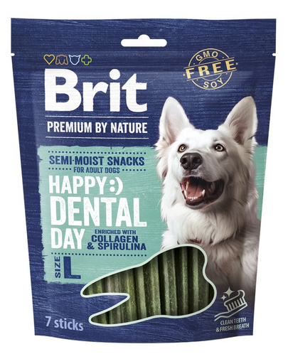 BRIT Premium Dog Dental Semi-moist Snack L 250 g dentális jutalom közepes és nagy kutyák számára