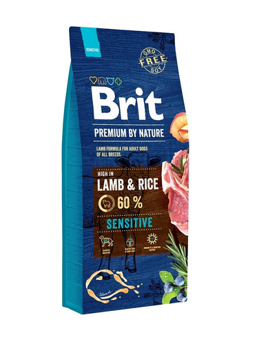 BRIT Premium by Nature Sensitive Lamb 15kg + 3kg bárányhússal érzékeny kutyák számára