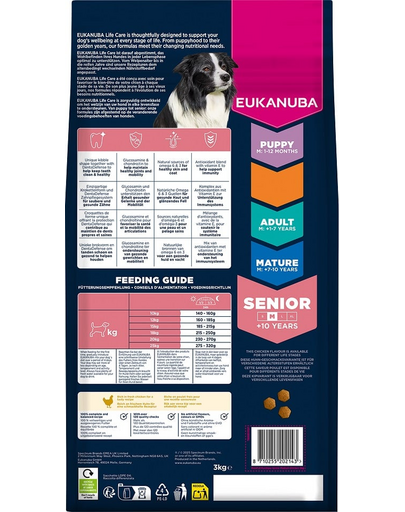 Senior Medium Breeds Chicken 3 kg sucha karma dla starszych psów ras średnich bogata w świeżego kurczaka