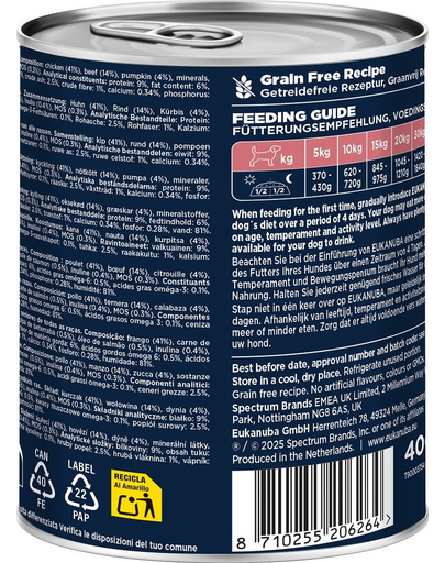 EUKANUBA Life Care Senior Rich in Beef 400 g pasztet idősebb kutyák számára, gazdag marhahúsban és tökben