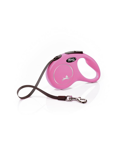 Smycz New Classic S Taśma 5 m do 15 kg