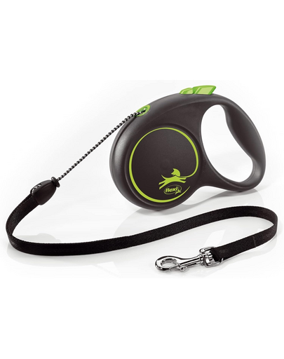 Black Design M Cord 5 m green smycz automatyczna