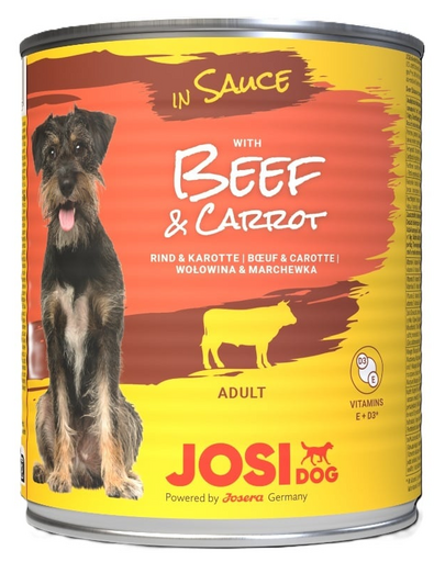 JOSERA JosiDog Beef&Carrot in Sauce 830g marhahússal és sárgarépával szószban kutyák számára