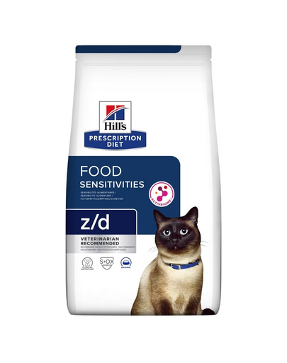 HILL'S Prescription Diet z/d Food Sensitivities Activ Biome 6kg macskáknak érzékeny emésztőrendszerrel