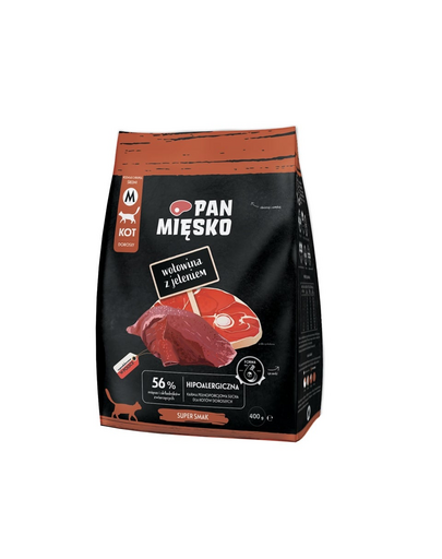 PAN MIÉSKO Szarvasmarha és szarvas macskáknak M 400 g