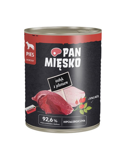 PAN MIĘSKO Pulyka szarvasgombával nedves kutyaeledel 800 g