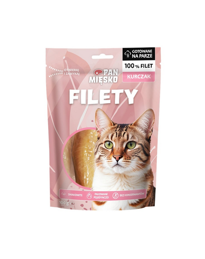 Filety Kurczak PAN MIÉSKO Csirke filé macskáknak 100 gdla kota 100 g