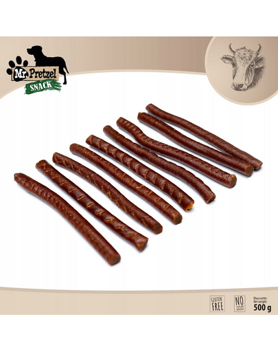 Paluszki z wołowiny 500 g przysmak dla psa