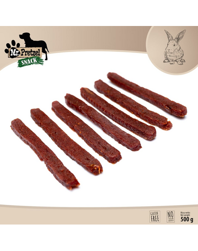 Paski z królika 500 g przysmak dla psa