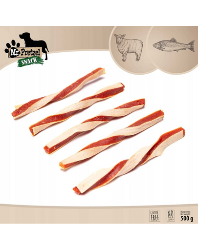 Kanapki z jagnięciną i rybą 500 g przysmak dla psa