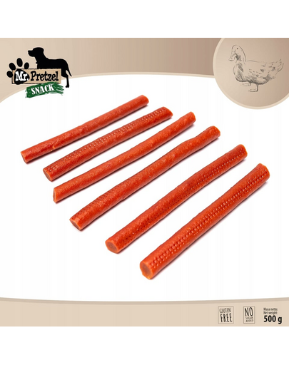 Paluszki z kaczki 500 g przysmak dla psa